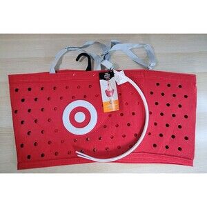 Hyde & EEK Target Shopping Basket Adult Kids Halloween Costume Handles Red NEW